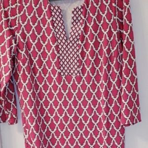 Crown and Ivy dress midi knee 3/4 sleeve